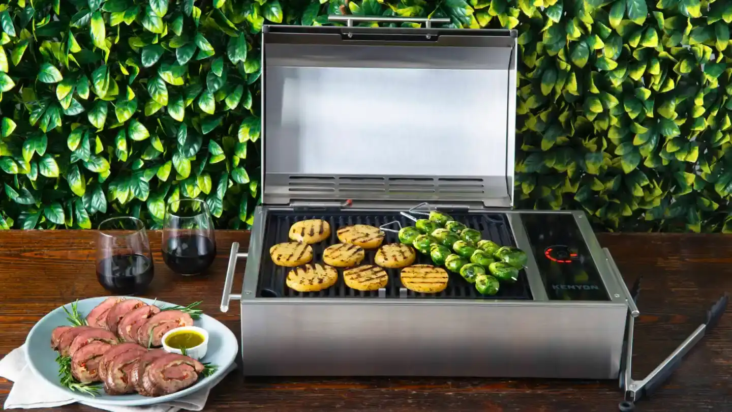 Kenyon Frontier Portable Grill - a perfect (by pricey) fit for your Prevost Coach