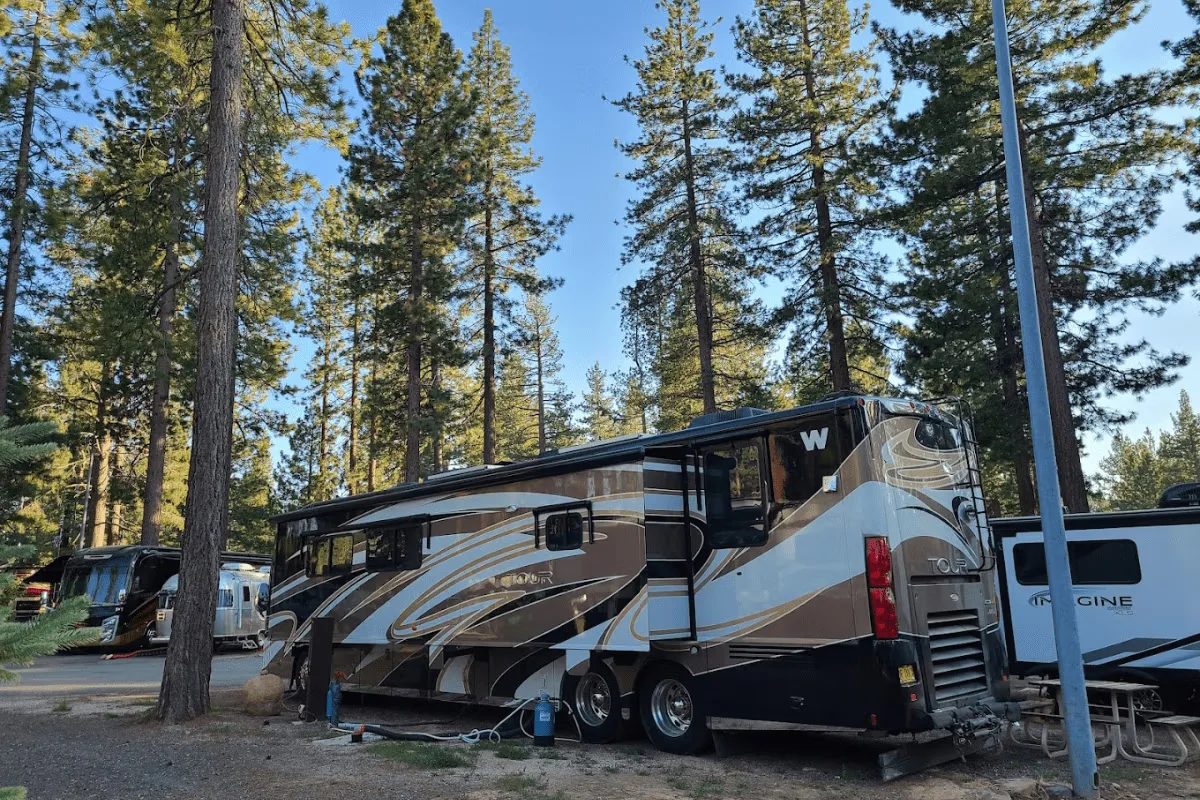 Village Camp Truckee luxury RV resort in Truckee, California